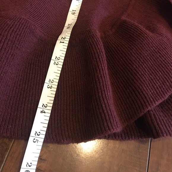 George Burgandy Wine Oversized Open Faced Long Sleeve Cardigan size XS - Picture 10 of 11